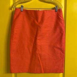 J. Crew Coral Pink Pencil Skirt